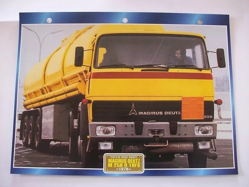 Carte fiche camion - camion, tracteur